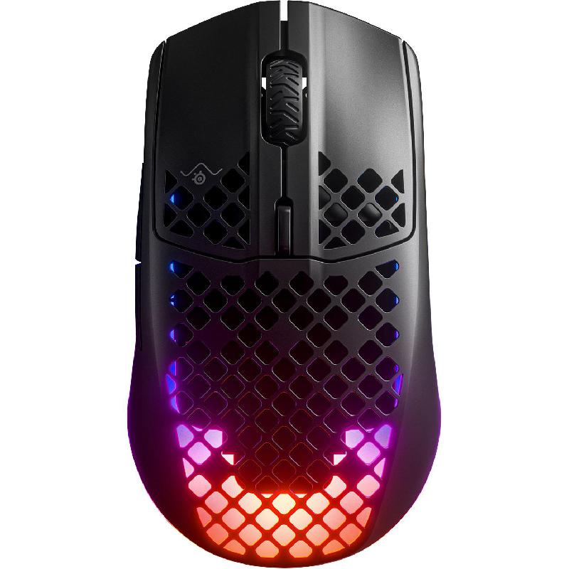SteelSeries Aerox 3 Gaming Mouse, Bluetooth/Wireless (2.4 GHz RF), Optical, TrueMove Air 100-18000 cpi, Matte Black
