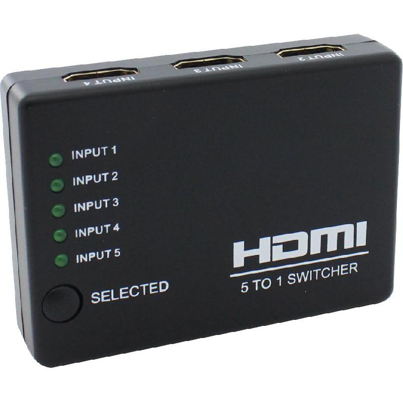 5X HDMI In to 1X HDMI Out Switch AV Splitter