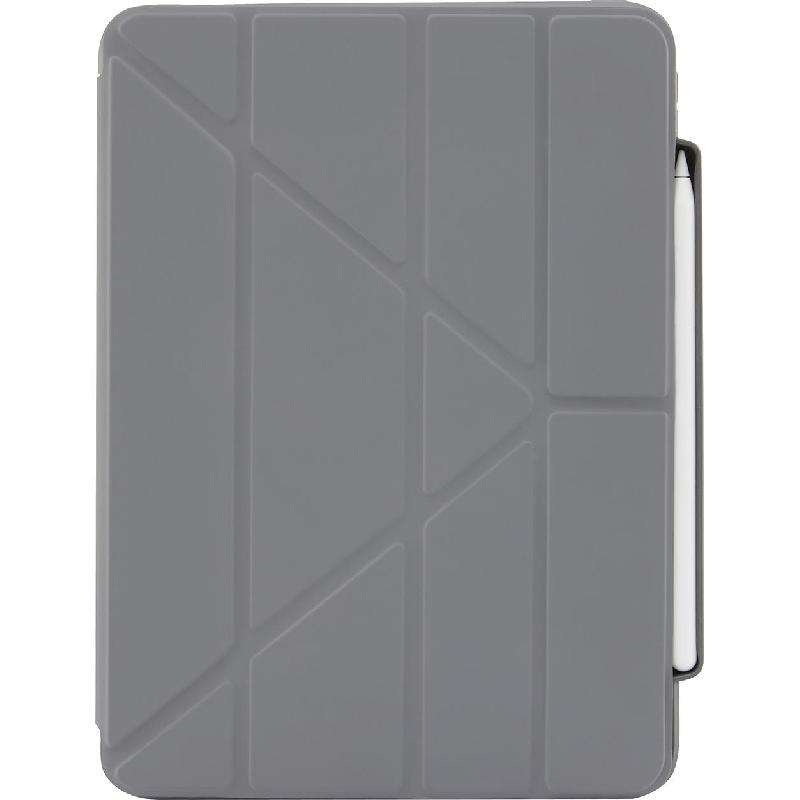 PIPETTO Origami Pencil Folio Tablet Case, for iPad Pro 11 - 2021/iPad Pro 11 - 2020, Dark Grey