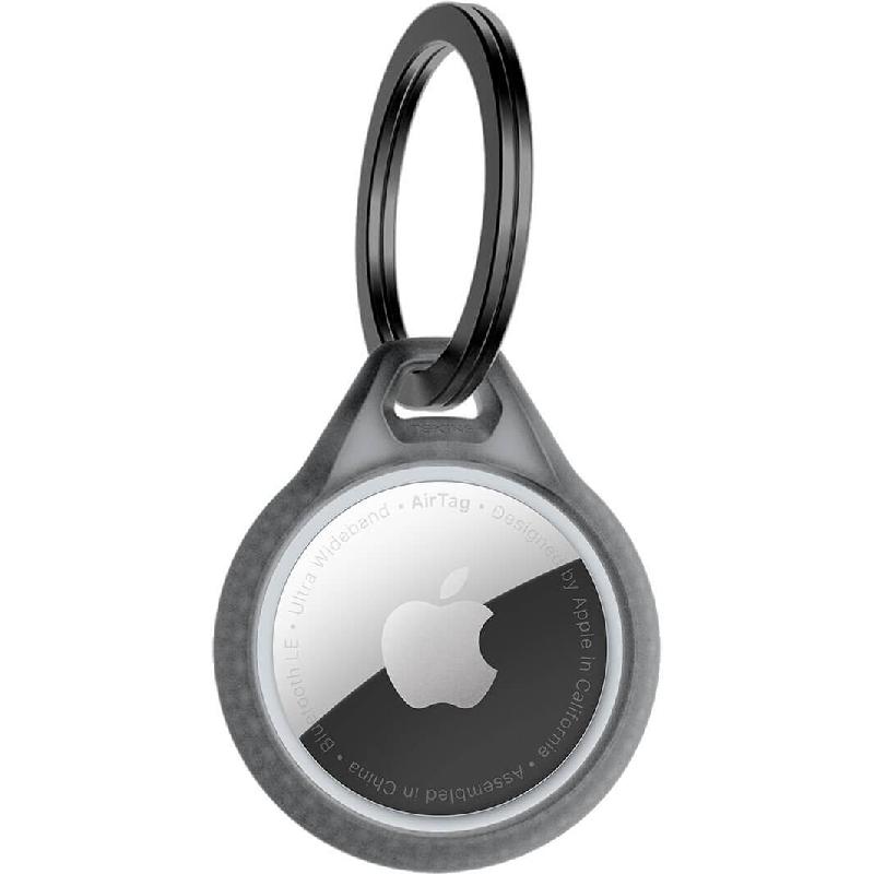 ITskins Air Cover Frost Item Locator Accessory, for Apple AirTag, Smoke