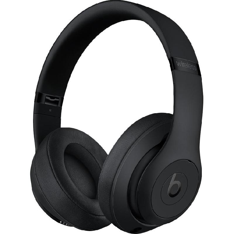 Beats Studio3 Wireless Over-Ear Headphones, Adaptive Noise Cancelling, Bluetooth/Wired (Optional), 3.5 mm Connector/USB (Charging), Built-in Microphone/Detachable Microphone