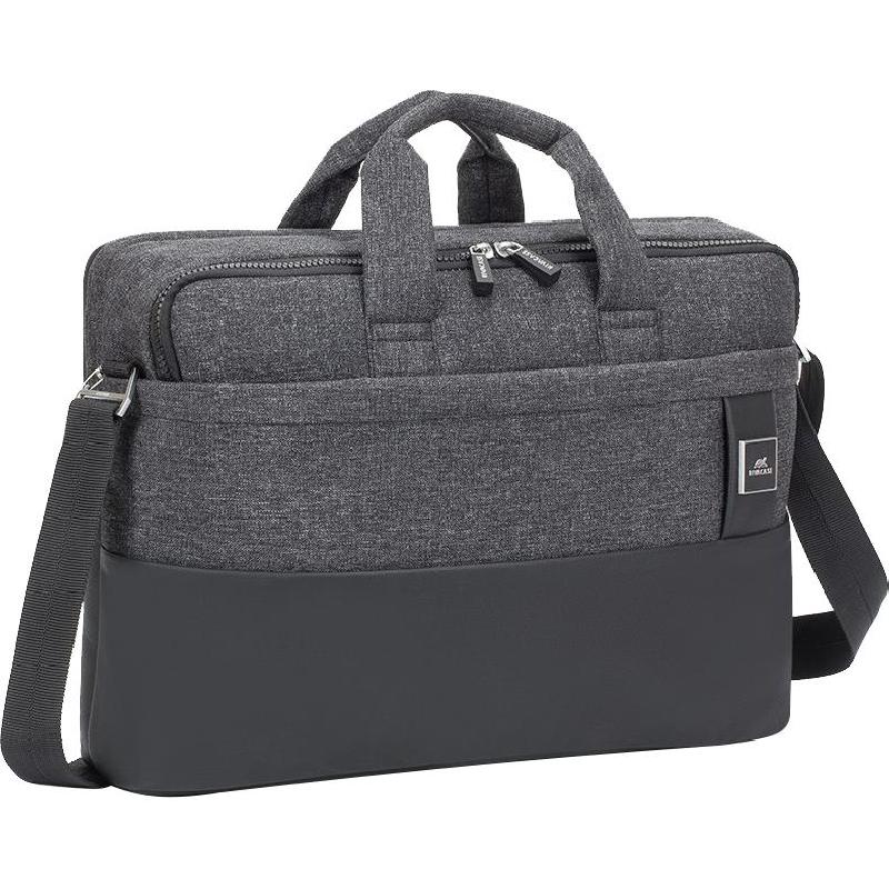 Rivacase Lantau Melange Laptop Messenger Bag, for 15.6" (Device), Black