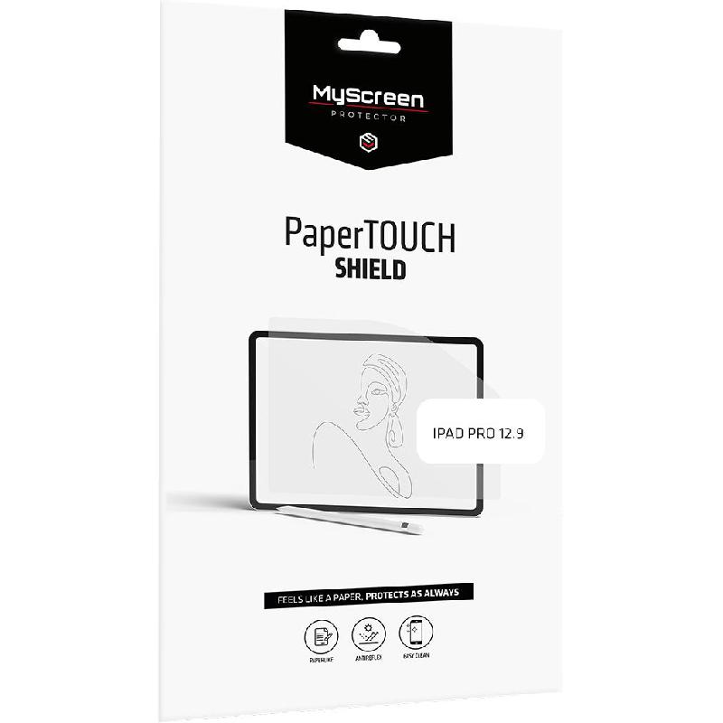 MyScreenPROTECTOR PaperTOUCH SHIELD iPad Screen Protector, Paper Texture, Easy to Attach, for iPad Pro 12.9 - 2021/iPad Pro 12.9 - 2020/iPad Pro 12.9 - 2018