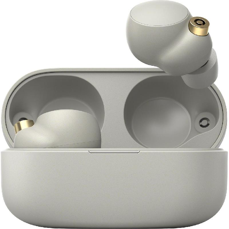 Sony WF-1000XM4 Earbuds, Bluetooth, Built-in Microphone, Silver