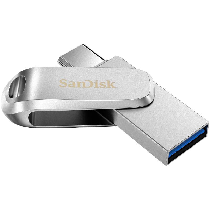 SanDisk Ultra Dual Drive Luxe OTG Drive (USB-C/USB), 32 GB, Silver — 2
