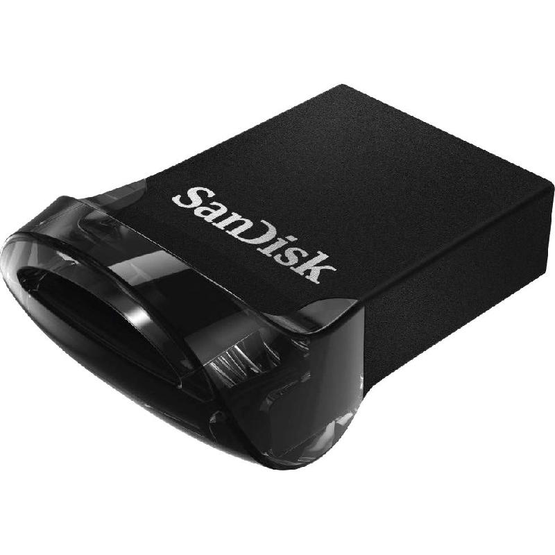 SanDisk Ultra Fit USB Flash Drive, 128 GB, Black