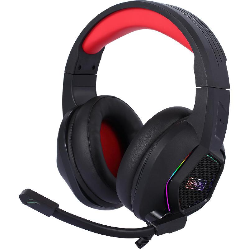 Techpick HP802 Gaming Headset, Wired, 3.5 mm Connector/USB (for Illumination), Omnidirectional Microphone, Black