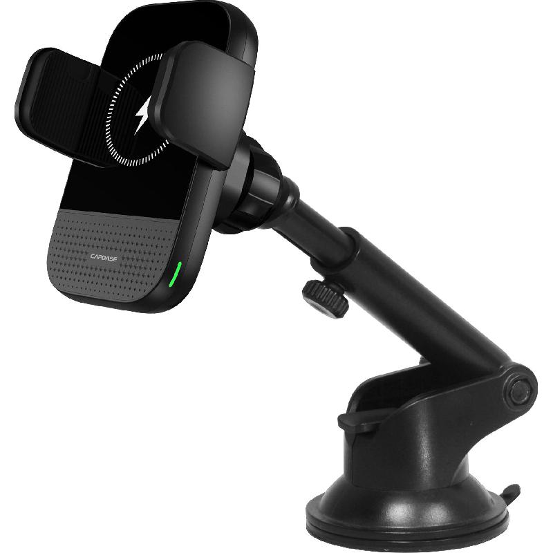 Capdase MS Power Magnetic Auto Clamp Mount Telescopic Arm Smartphone Car Accessory, for Selected Smartphone, Black