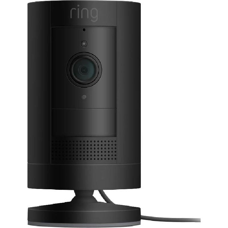 RING Stick Up Cam Plug-in Security Cam, Bluetooth/Wi-Fi
