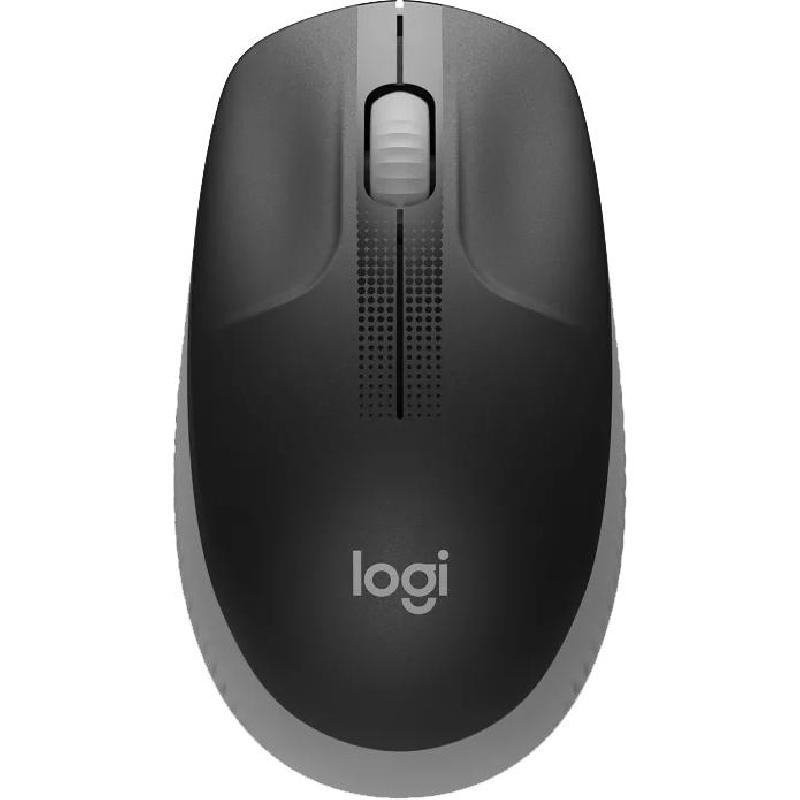 Logitech M190 Full-size Mouse, Optical 1000 dpi, Wireless, Grey
