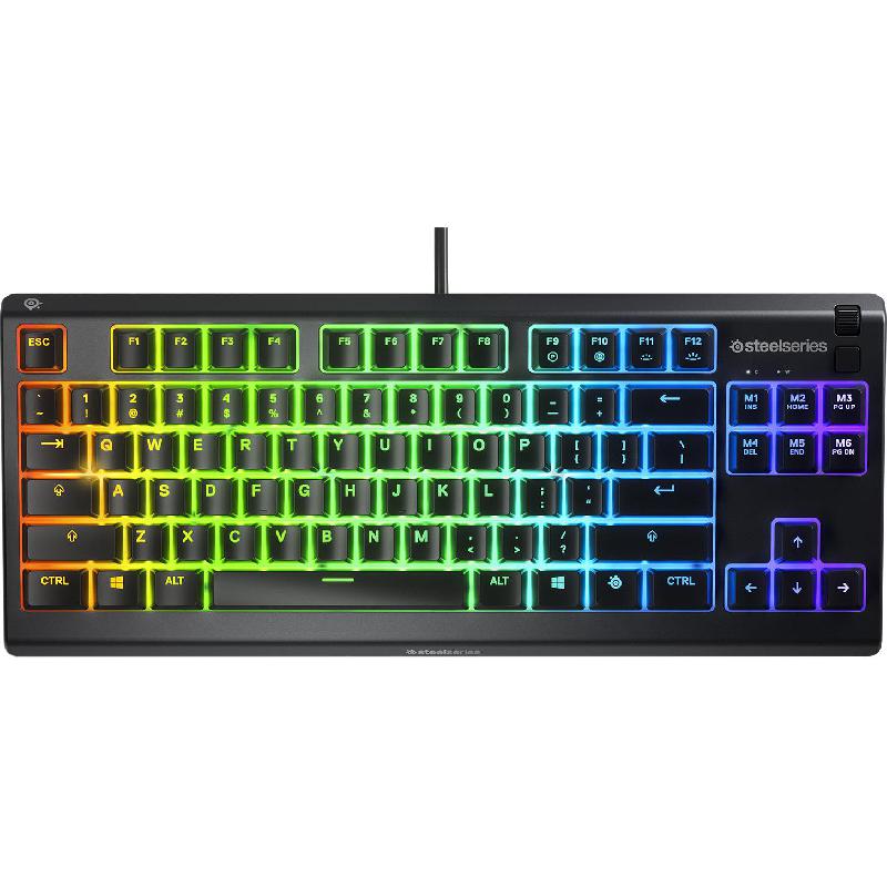SteelSeries Apex 3 TKL RGB Gaming Keyboard, Wired, for Laptop/Desktop Computer/Gaming Desktop Computer/CPU Windows OS, Black