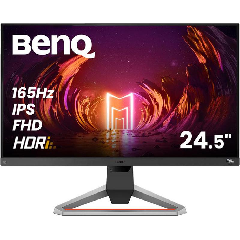 BenQ MOBIUZ EX2510S 24.5" Gaming Monitor, LED, FHD (Full HD), 165 Hz, 1ms (MPRT), Built-in Dual Speaker (2 X 2.5W), Black with Red Stripes