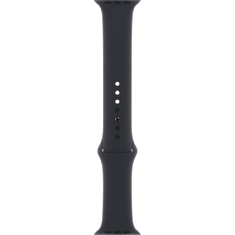 Apple Sport Band Wrist Strap, for Apple Watch Series 7 45/Watch Series 6 44/Watch Series 5 44/Watch SE 44, Fluoroelastomer, Regular Band Size, Midnight