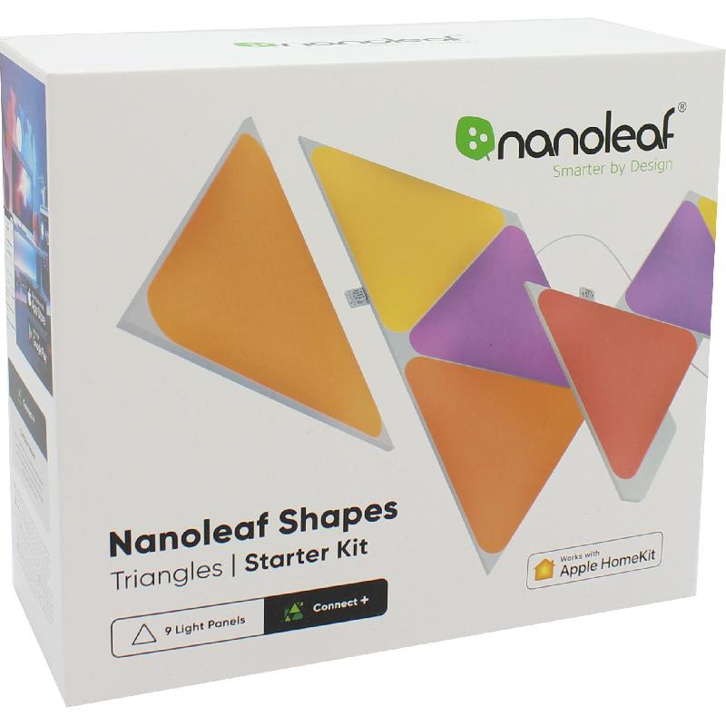 Nanoleaf Shapes Triangles Starter Kit, with Light Panels, Connect+ Triangles, Wi-Fi, White