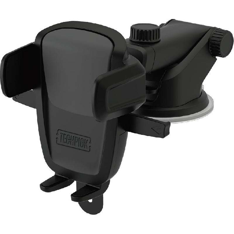 Techpick Car Mount Smartphone Car Accessory, for Smartphone 2.3" - 3.5" Screen Size, Black
