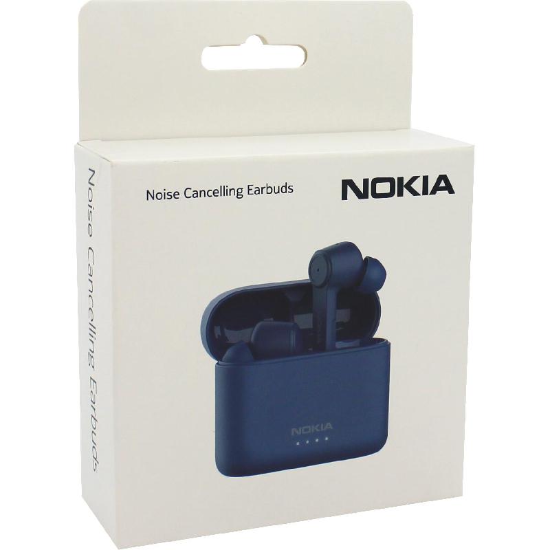 Nokia BH-805 Noise Cancelling Earbuds, Bluetooth, USB (Charging), Built-in Microphone, Polar Sea