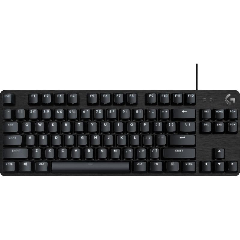 Logitech G413 TKL Mechanical Gaming Keyboard, Wired, for Devices with Windows/macOS, Black