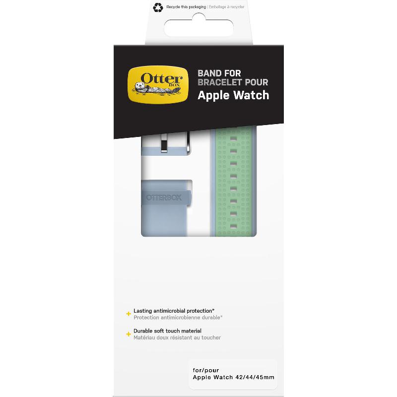 OtterBox Wrist Strap, for Apple Watch Series 8 45/Watch Series 7 45/Watch SE 44 2nd Gen, Silicone/Stainless Steel, Fresh Dew