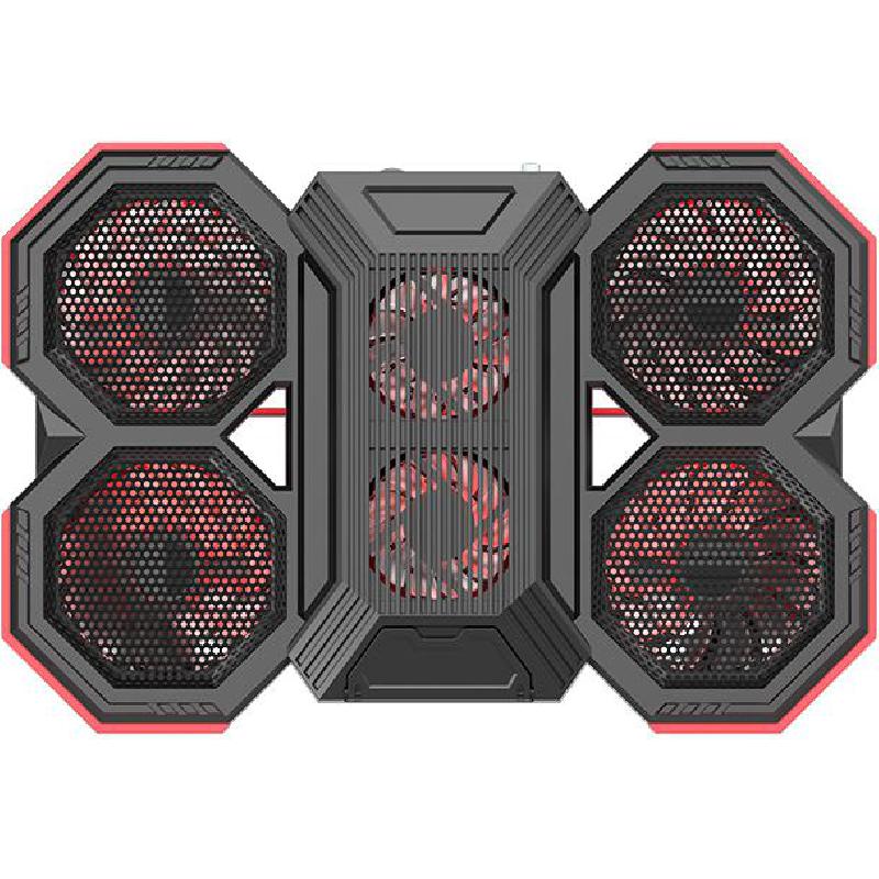 MARVO Scorpion FN-41 Laptop Cooling Stand (15.6") + Cellphone Holder, for Gaming Laptop/Gaming Desktop Computer/Gaming CPU, Black