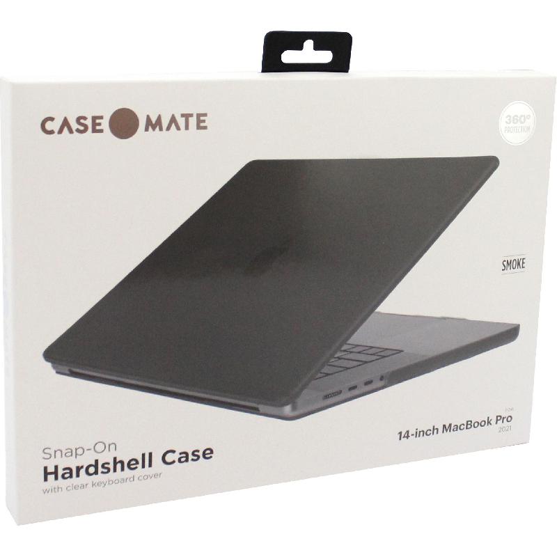 Case-Mate Snap-On Top and Bottom Cover, Hardshell Case, for MacBook Pro 14 M1/MacBook Pro 14 M2/MacBook Pro 14 M3, Smoke