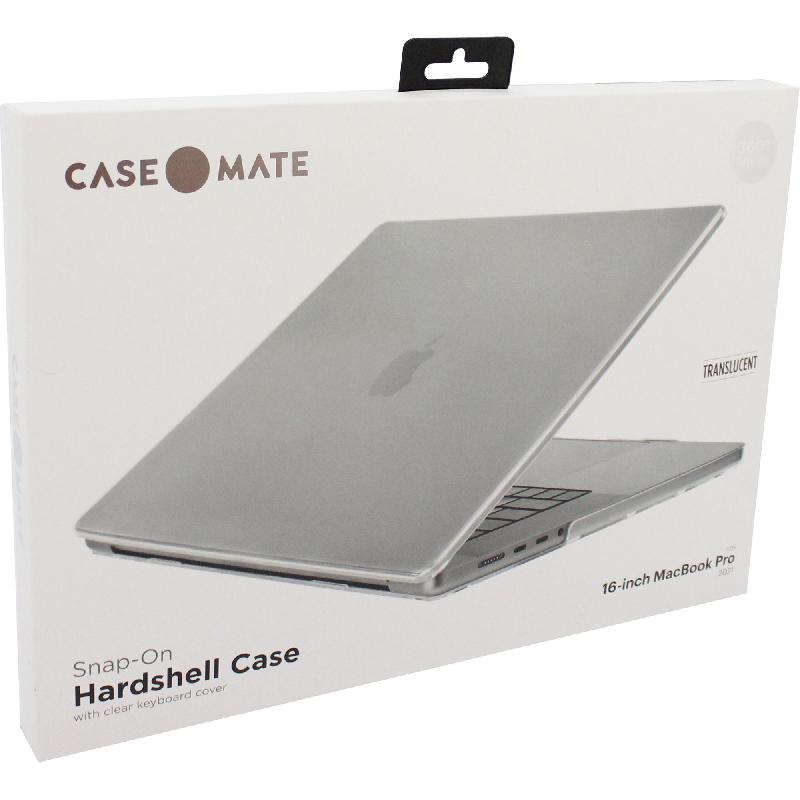 Case-Mate Snap-On Top and Bottom Cover, Hardshell Case, for MacBook Pro 16 M1/MacBook Pro 16 M2/MacBook Pro 16 M3, Translucent