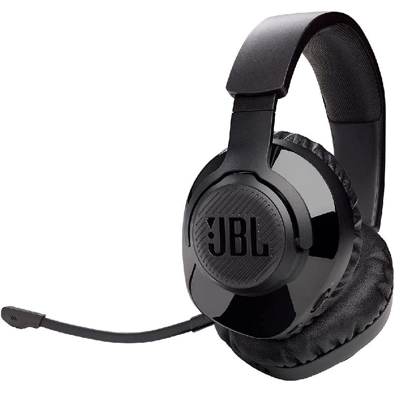 JBL Quantum 350 Over-Ear Headphones, Wireless, USB (Charging), Rotating/Detachable Microphone, Black