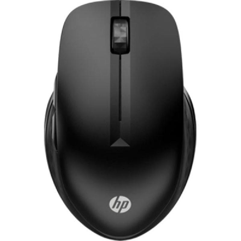 HP 430 Multi-Device Wireless Mouse, Bluetooth/Wireless (2.4 GHz RF), Optical, up to 4000 dpi, Black