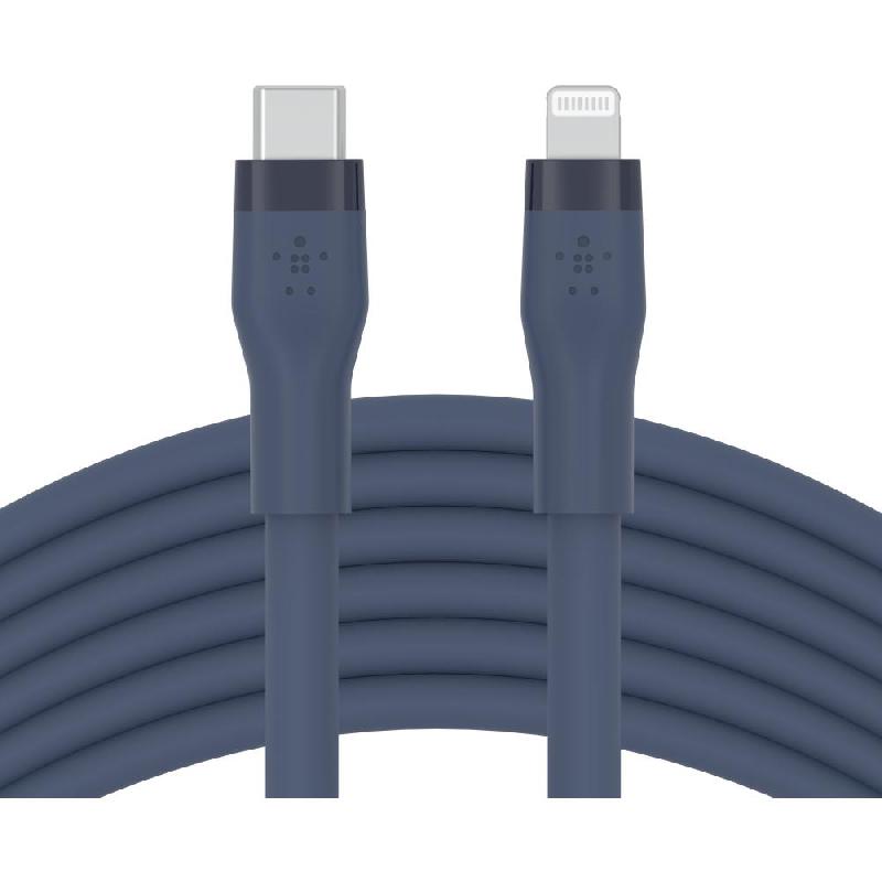 Belkin BoostCharge Flex USB-C to Lightning Sync & Charge Cable, 3.00 m ( 9.84 ft ), Blue