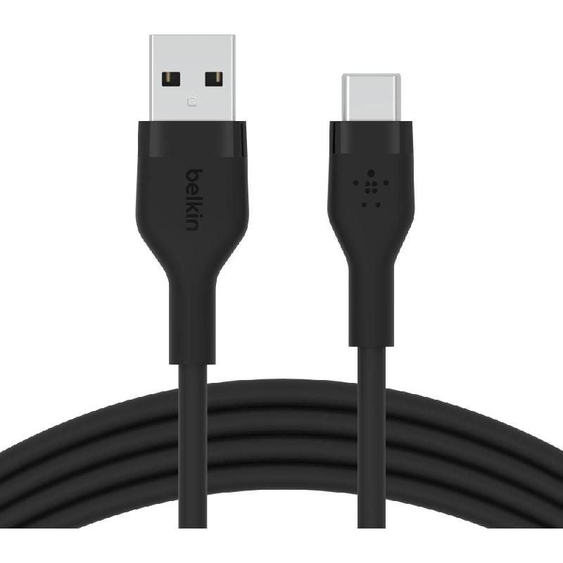 Belkin BoostCharge Flex USB-A to USB-C Sync & Charge Cable, 2.00 m ( 6.56 ft ), Black