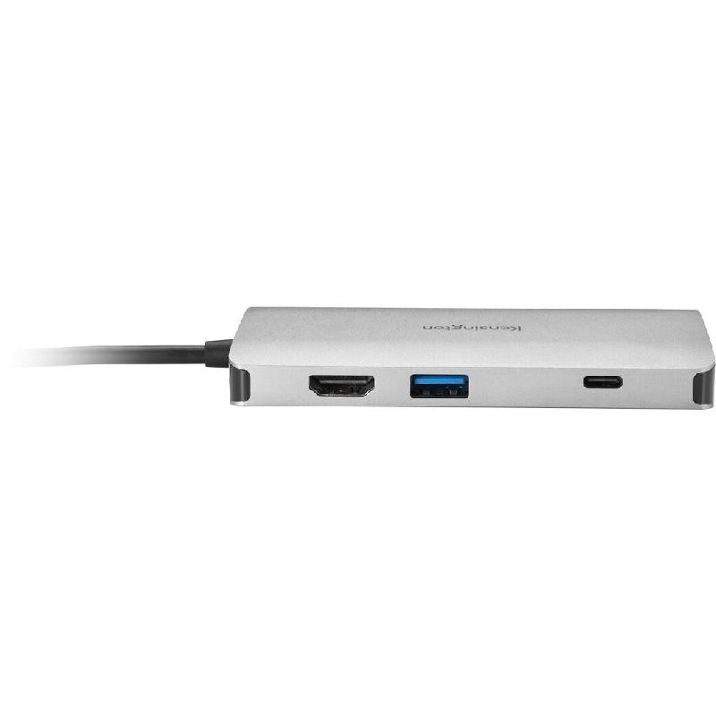 Kensington UH1400P USB-C 8-in-1 Multi-port Station, USB-C, 8 Port (USB-C/3X USB 3.0/Micro SD/SD/RJ-45/HDMI), Space Grey