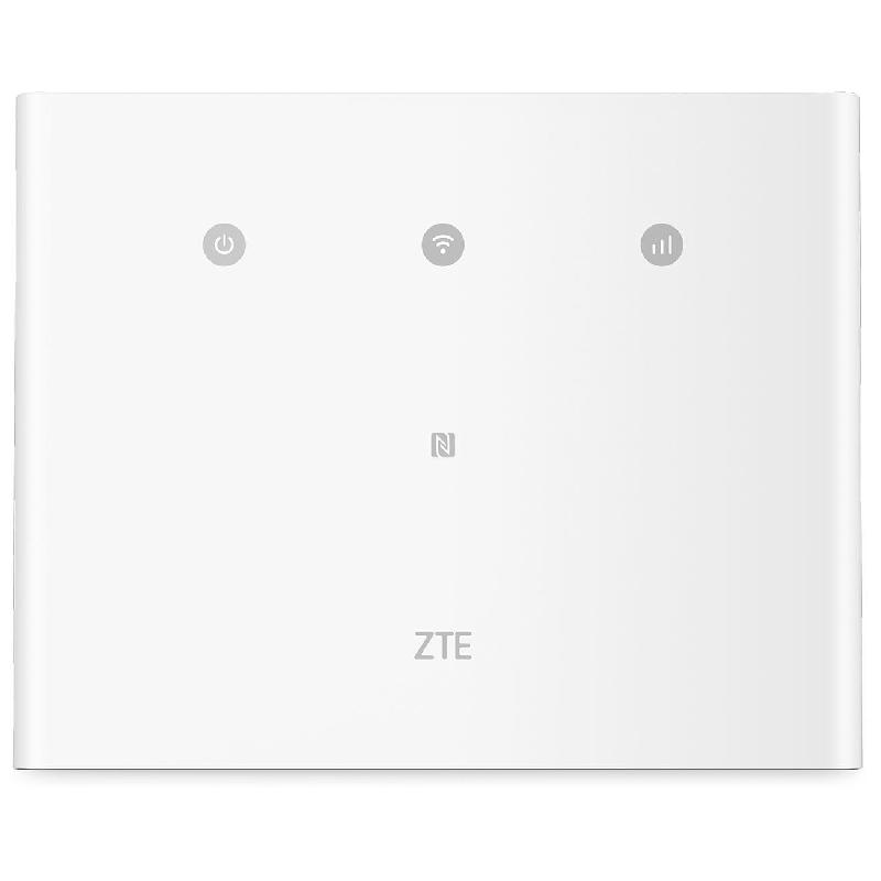 ZTE MF296R 4G CPE Router, Wireless AC (802.11ac), Dual Band (2.4 GHz/5 GHz), up to 64 Devices, 4 Port (LAN), White