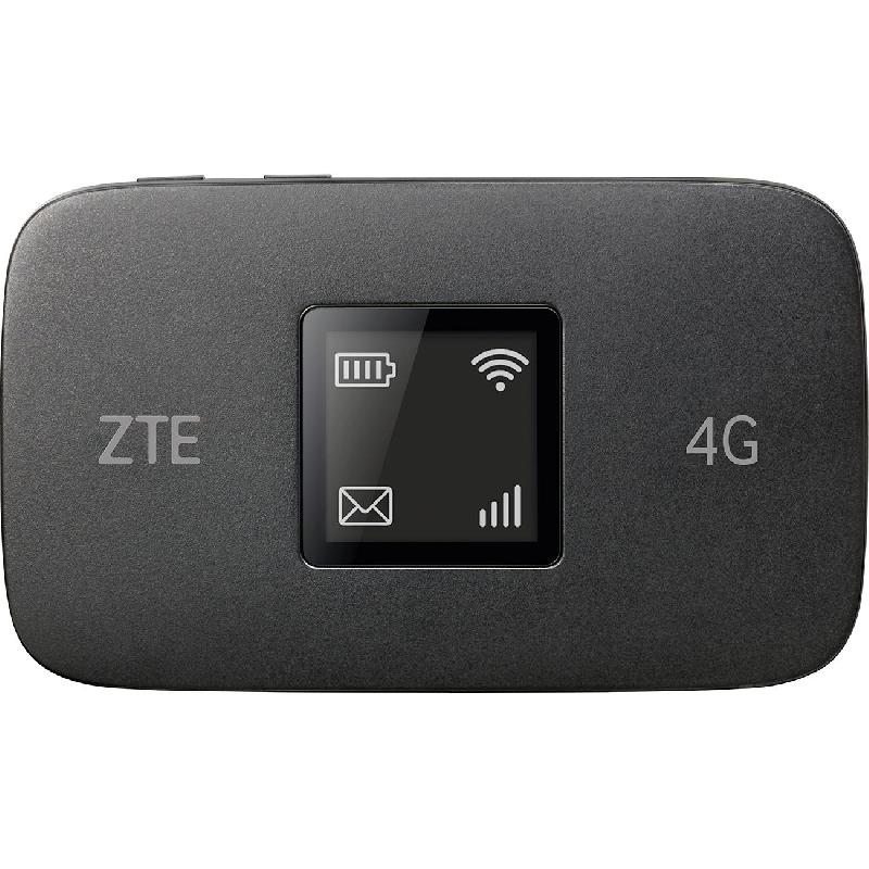 ZTE MF971 4G Portable Router, Wireless AC (802.11ac), Dual Band (2.4 GHz/5 GHz), up to 32 Devices, Black