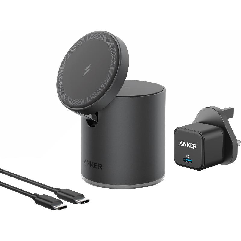 Anker 623 Magnetic Wireless Charger(MagGo), Qi/PMA, 7.5 Watts, Black