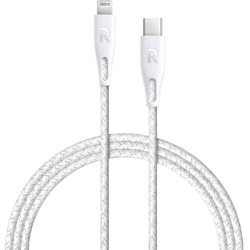RAVPower USB-C to Lightning Standard Cable, 1.20 m ( 3.94 ft ), White