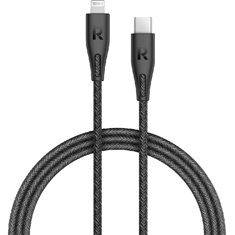 RAVPower USB-C to Lightning Standard Cable, 2.00 m ( 6.56 ft ), Black