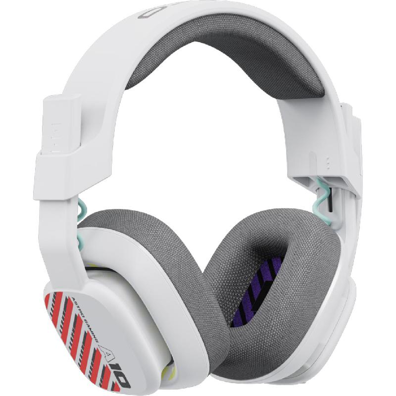 Astro A10 Gaming Headset, Wired, 3.5 mm Connector, Rotating Microphone, Challenger White