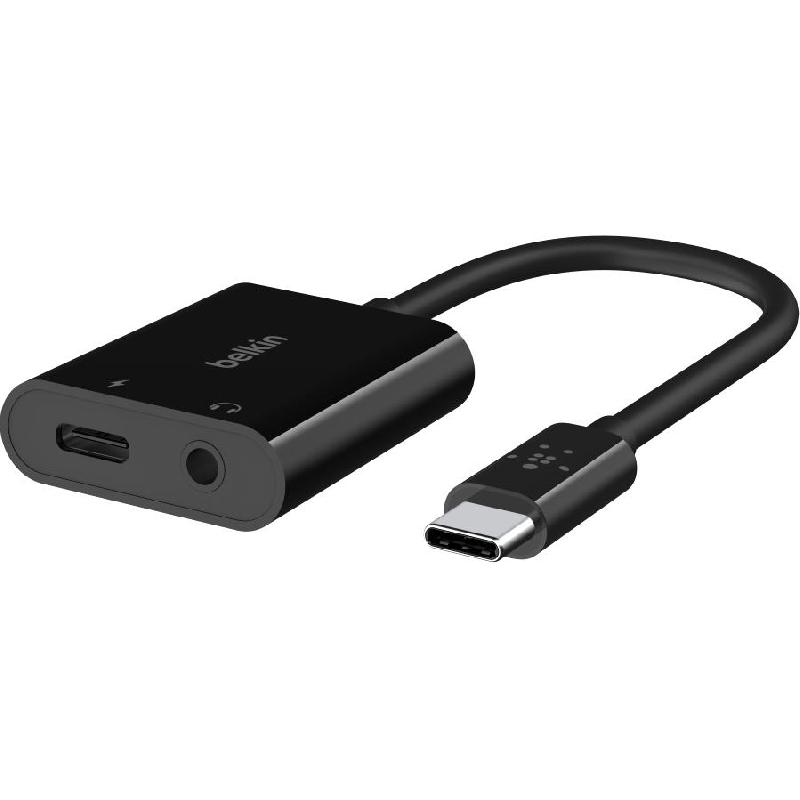Belkin RockStar 3.5 mm Audio + USB-C, from USB-C AV Adapter