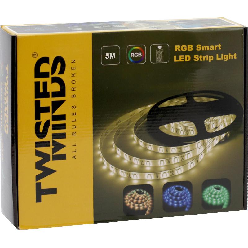 Twisted Minds RGB Smart LED Strip Light, 5 Meters, Wi-Fi, White
