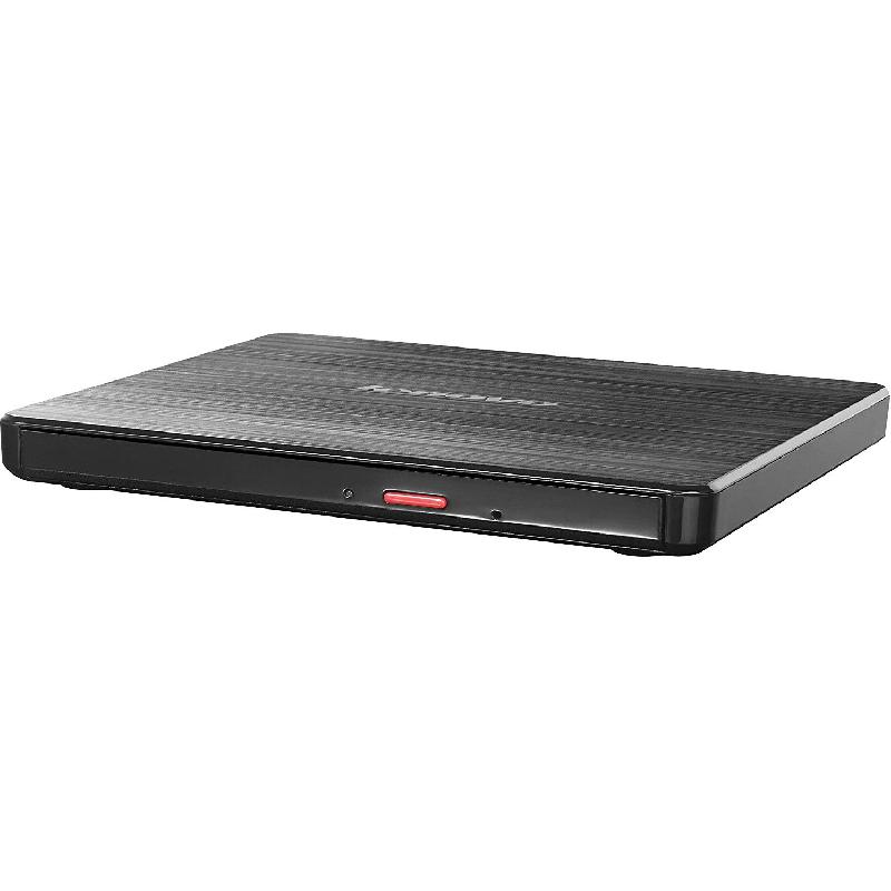 Lenovo Slim DVD Rambo DB65 CD/DVD Writer, External, Mac/Windows, Black — 2