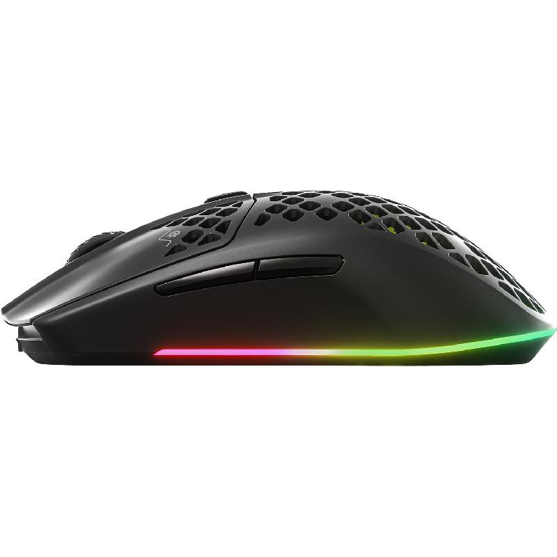 SteelSeries Aerox 3 Wireless 2022 Edition (Onyx) Gaming Mouse, Bluetooth/Wireless (2.4 GHz RF), Laser Technology, TrueMove Air 18000 cpi, Black — 3