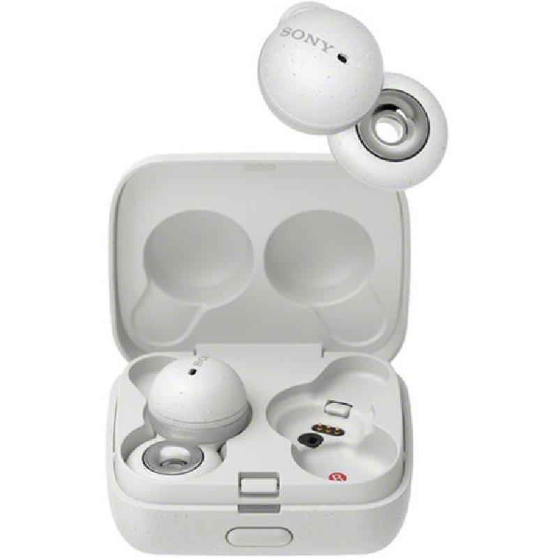 Sony LinkBuds Truly Wireless Earbuds, Bluetooth, USB (Charging), Built-in Microphone, White