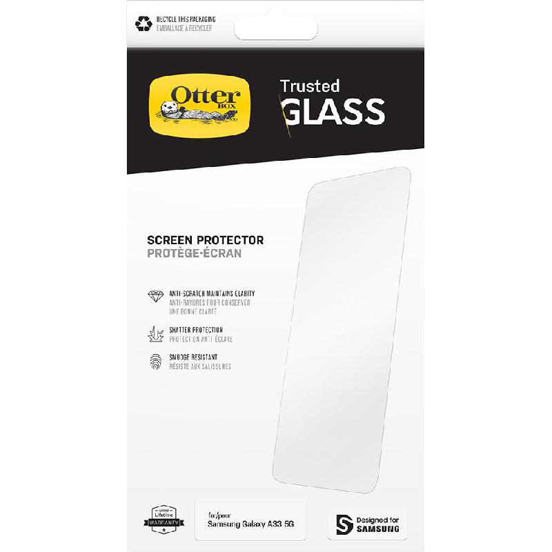OtterBox Trusted Glass Smartphone Screen Protector, for Samsung Galaxy A33
