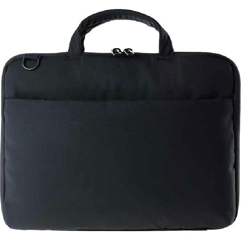 TUCANO DARKOLOR Ultra-protective Slim Laptop Messenger Bag, for 14"/13.9" (Device), Black
