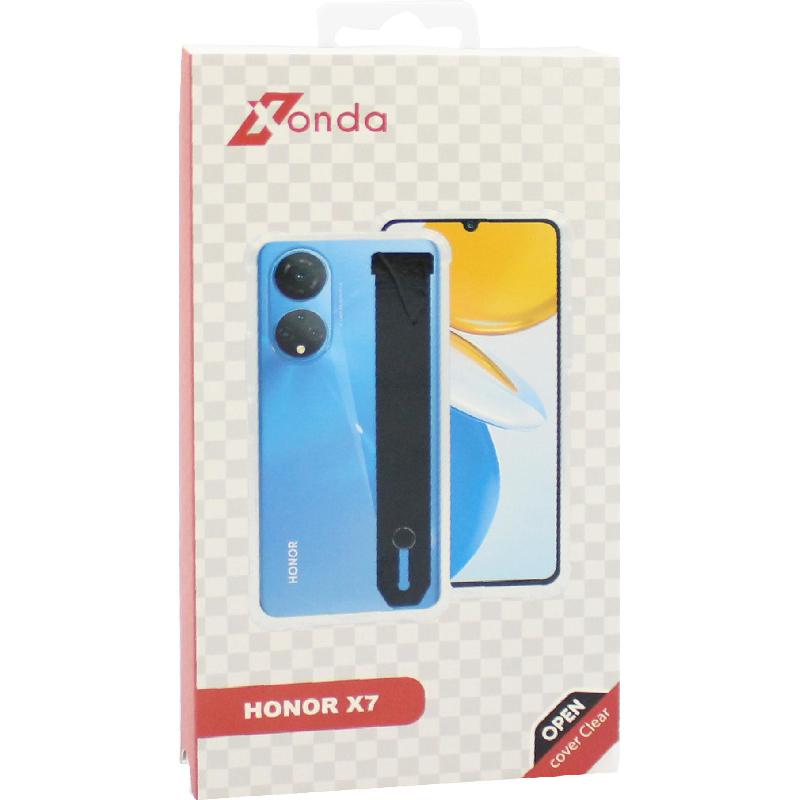 Xonda Back Cover Mobile Case with Strap, for Honor X7, Clear