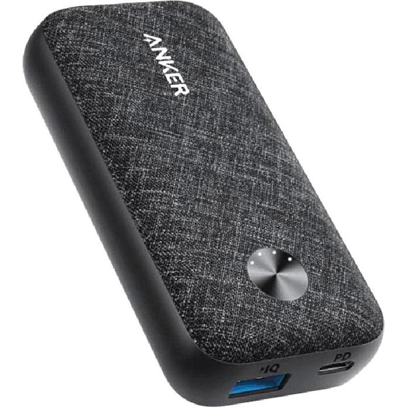 Anker PowerCore Metro PD Power Bank, Fast Battery Charging, 10000 mAh, Dual USB (1X USB/1X USB-C), Black