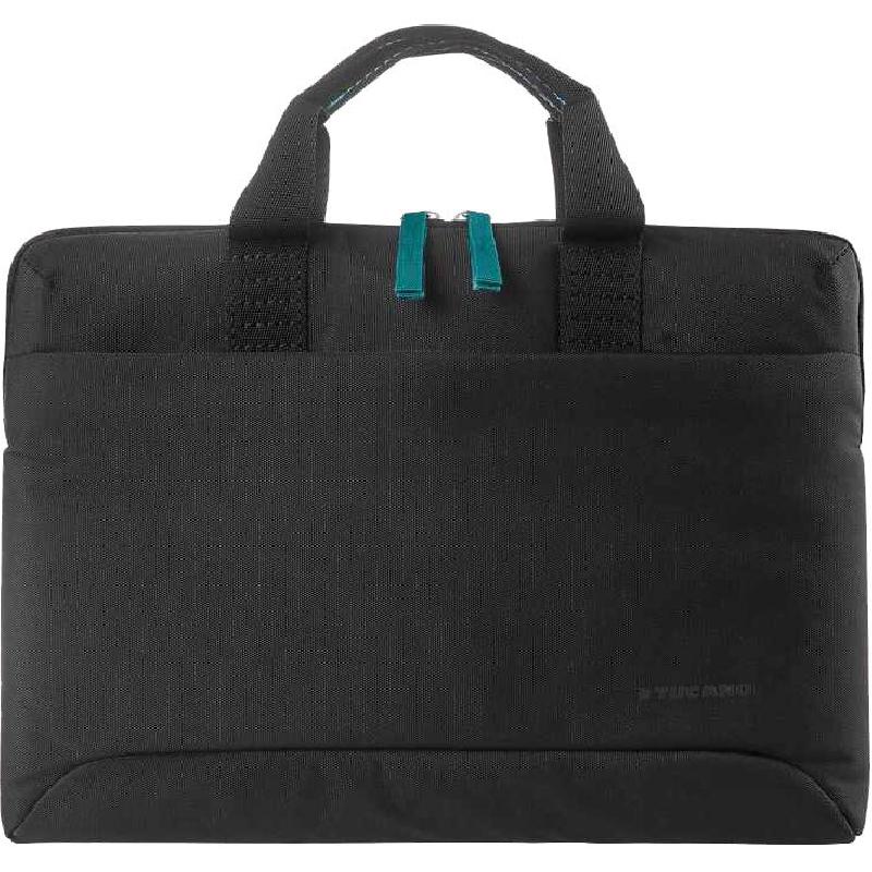 TUCANO SMILZA Super Slim Laptop Messenger Bag, for 14"/13.9" (Device), Black