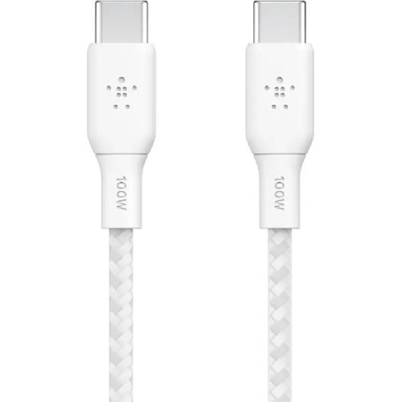 Belkin BoostCharge USB-C to USB-C Sync & Charge Cable, 2.00 m ( 6.56 ft ), White