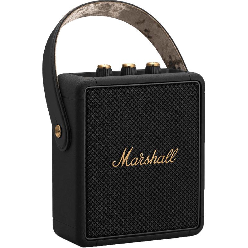 Marshall Stockwell II Portable Speaker, Bluetooth, up to 20 Hours, Black/Brass