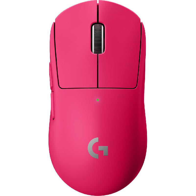 Logitech G Pro X Superlight Gaming Mouse, Wireless (2.4 GHz RF), Optical, HERO 100-25600 dpi, Magenta Pink