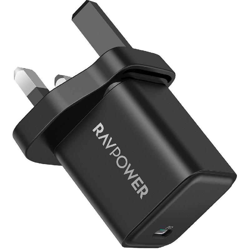 RAVPower 2-Pack PD Pioneer 30W Wall Charger, USB PD (Power Delivery), 30 Watts, Single USB-C, Black — 2